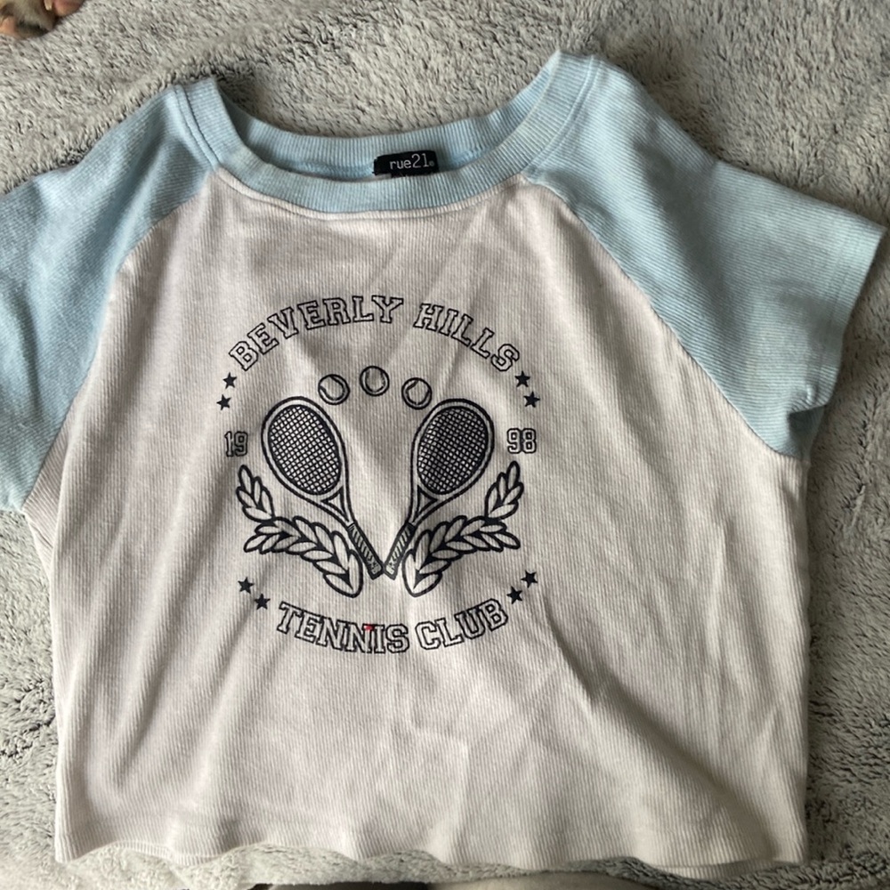 Cropped Beverly Hills tennis club T-shirt